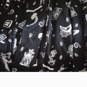 Vixen by Micheline Pitt Black and White A-Line Skirt